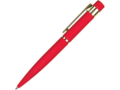 Ручка металлическая шариковая Verona, софт-тач (Красный)