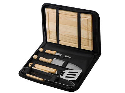 Набор для барбекю Terra (Коричневый, серебристый, черный)