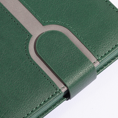 Ежедневник недатированный "Бари", формат А5, зеленый с серым