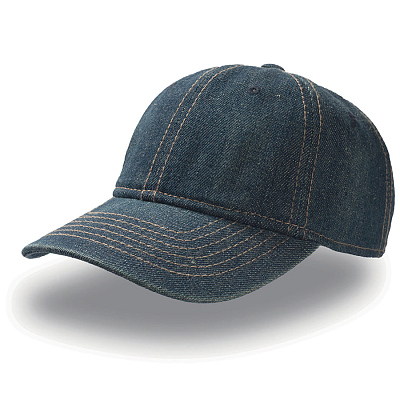 Бейсболка DYNAMIC, 6 клиньев, застежка на липучке (Синий)