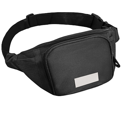 Поясная сумка SPLIT TO GO, Чёрный/Серебряный (Чёрный/Серебряный)