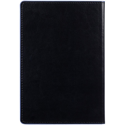 Ежедневник Alanis, недатированный, черный с синим