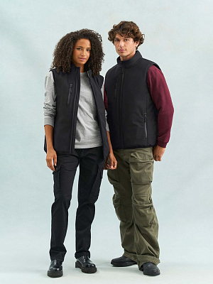 Жилет софтшелл унисекс Falcon BW, темно-серый