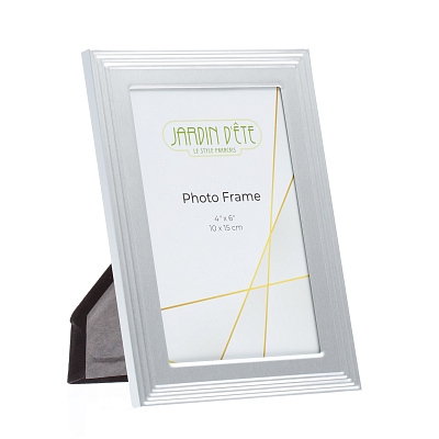 Рамка для фотографии Jardin D'Ete,алюминий,стекло, фото 10 х 15 см (Серебристый)