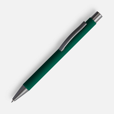 Ручка шариковая Atento Soft Touch, зеленая (Зеленый)