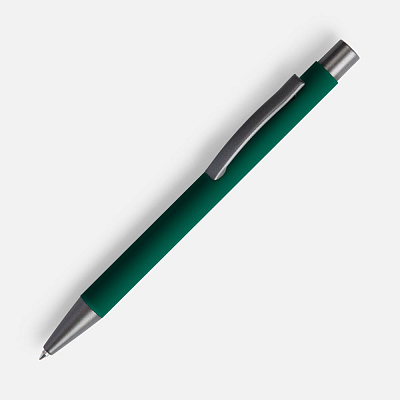 Ручка шариковая Atento Soft Touch, зеленая (Зеленый)