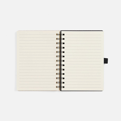 Блокнот на спирали Intrigo, белый