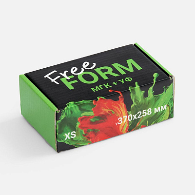 Коробка Freeform с печатью на заказ размер XS