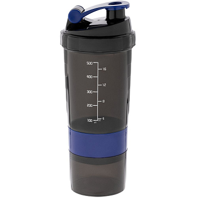 Спортивный шейкер Tonus, черно-синий (Синий) Спортивный шейкер Tonus, черно-синий (Синий)