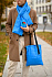 Шоппер Superbag Bubble, с магнитной кнопкой (голубой с черным) - Фото 7