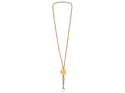 Ланъярд Franklinia из переработанной бумаги и бамбука (Натуральный)