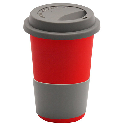 Кружка Magic To Go, красный/серый (Kрасный/серый)