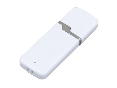 USB 2.0- флешка на 16 Гб с оригинальным колпачком (Белый)