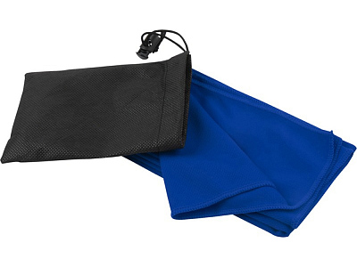 Полотенце спортивное Lucas из переработанного полиэстера, 30х80 см (Ярко-синий)