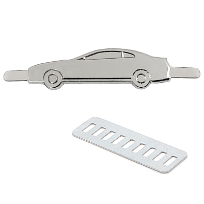 Шильд металлический - машина (Серебристый)