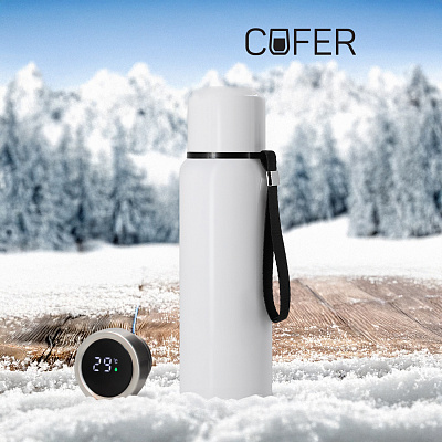 Термос S-travel New с датчиком температуры 600 мл. (белый) (Белый)