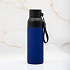 Термобутылка Button Black (черный с синим) - Фото 8