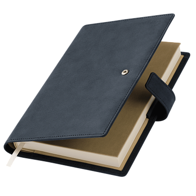 Ежедневник-портфолио Royal NEO недатированный в подарочной коробке, синий (Синий, бежевый)