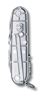 Нож перочинный VICTORINOX Swiss Champ, 91 мм, 31 функция, полупрозрачный серебристый