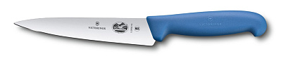 Нож разделочный VICTORINOX Fibrox, 15 см  (Синий)