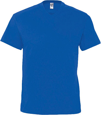Футболка мужская с V-образным вырезом Victory 150, ярко-синяя (royal) (Синий)