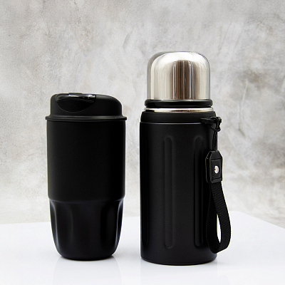 Термостакан Groove (черный)