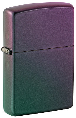 Зажигалка ZIPPO Classic с покрытием Iridescent, латунь/сталь, фиолетовая, матовая, 38x13x57 мм (Фиолетовый)