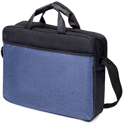 Сумка для документов SHUFFLE, синяя (Синий/черный)