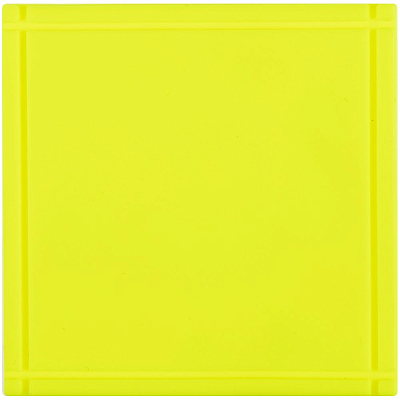 Лейбл из ПВХ Dzeta, L  неон (Желтый)