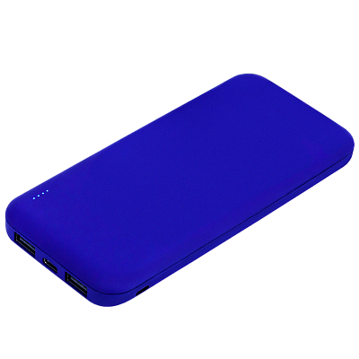 Внешний аккумулятор с подсветкой Luce Ultramarine 10000 mAh, ярко-синий (Синий)