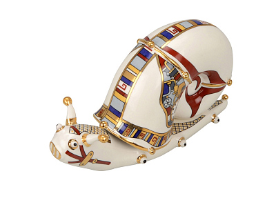 Скульптура Улитка (Белый/разноцветный)