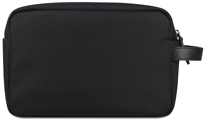 Несессер мужской BUGATTI Nero, чёрный, нейлон 1680D/кожа, 24х7,5х16 см