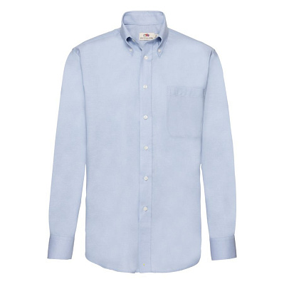 Рубашка мужская LONG SLEEVE OXFORD SHIRT 135 (Голубой)