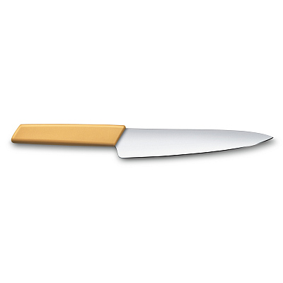 Нож разделочный VICTORINOX Swiss Modern, 19 см, нержавеющая сталь / синтетический материал, медовый