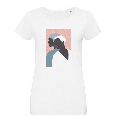 Футболка женская «Пара», белая (Белый)