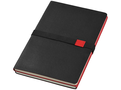 Блокнот А5 Doppio (Черный/красный)