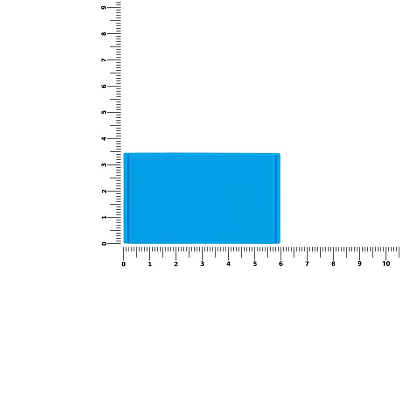 Лейбл из ПВХ Dzeta, M, голубой