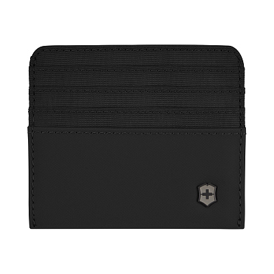 Портмоне для кредитных карт VICTORINOX Travel Essentials Card Holder, черное, полиэстер, 11х1x9 см (Черный)