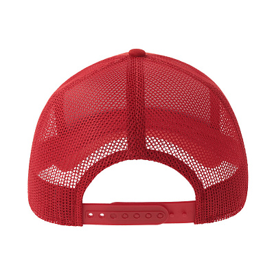 Бейсболка RAPPER COTTON-S, 5 клиньев, пластиковая застёжка, 280 (Красный)