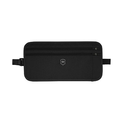 Сумка на пояс VICTORINOX Travel Essentials Security Belt Bag, черная, полиэстер, 28х1х14 см (Черный)