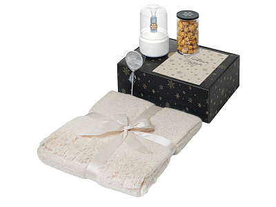 Подарочный набор Re:Snug с пледом, увлажнителем и попкорном (Бежевый) Подарочный набор Re:Snug с пледом, увлажнителем и попкорном (Бежевый)