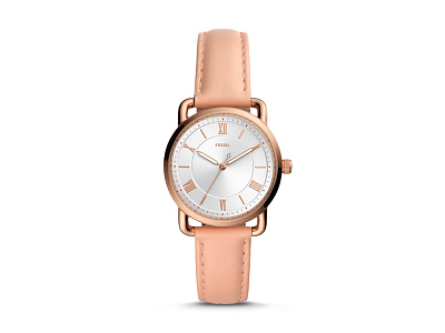 Часы наручные, женские (Корпус- розовое золото, циферблат- стальной, крепление- розовый)