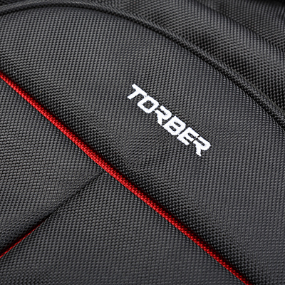Рюкзак TORBER FORGRAD с отделением для ноутбука 15", чёрный, полиэстер, 46 х 32 x 13 см