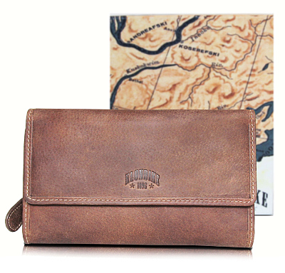 Кошелек женский KLONDIKE «Donna», натуральная кожа в светло-коричневом цвете, 18 х 10,5 х 3 см