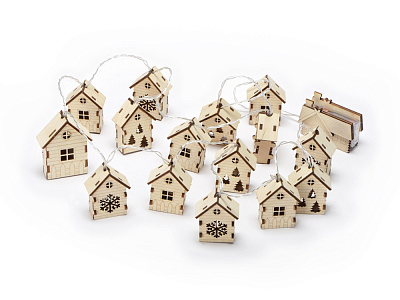 Елочная гирлянда с лампочками Зимняя сказка (Натуральный)