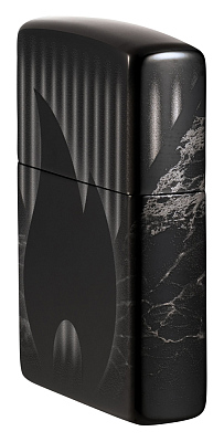 Зажигалка ZIPPO Classic с покрытием High Polish Black, латунь/сталь, черная, глянцевая, 38x13x57 мм