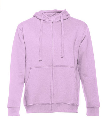 Толстовка мужская с капюшоном на молнии AMSTERDAM , M, 50% хлопок, 50% полиэстер, 320 г/м2 (Сиреневый)