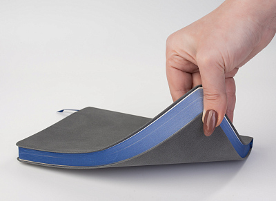 Ежедневник недатированный "Турин" , формат А5, серый/синий