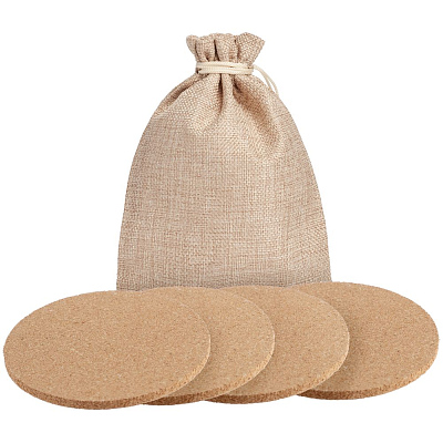 Набор из 4 костеров Suberic круг