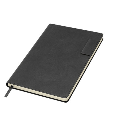 Ежедневник Teolo недатированный, черный (Черный, серый, бежевый)